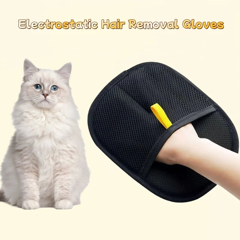 Pet Gloves for Cat Dog Hair Remover Brush Household Hair Cleaning Tool Home Hair Scraper Sticking Device